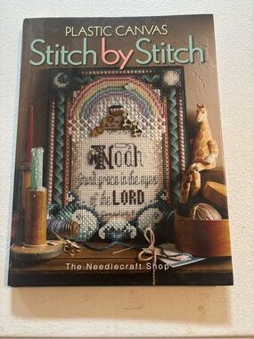 Plastic Canvas Stitch by Stitch Craft Book - Teal & Pink Accents